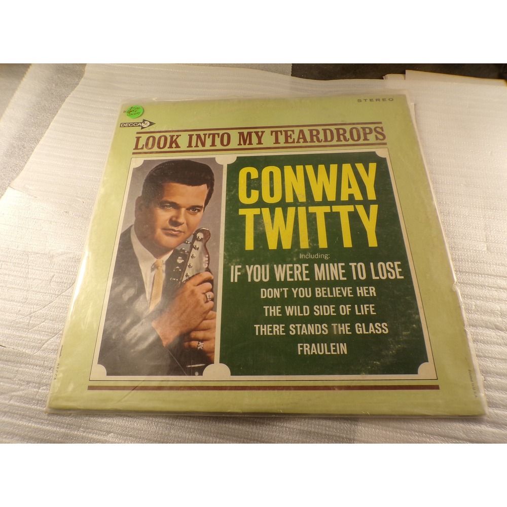 Conway Twitty Look Into My Teardrops Vinyl LP Decca DL 74828 Stereo 1966 Country